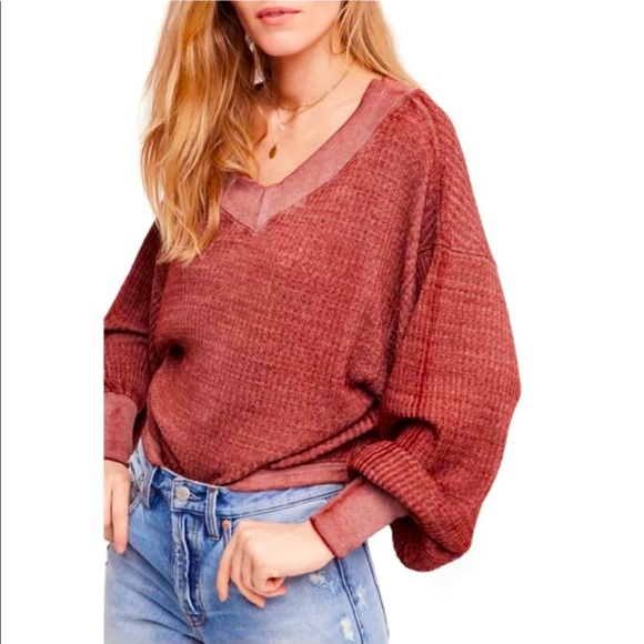 Free People Tops - 🎉HP🎉 FREE PEOPLE | Southside Thermal in Cinnamon